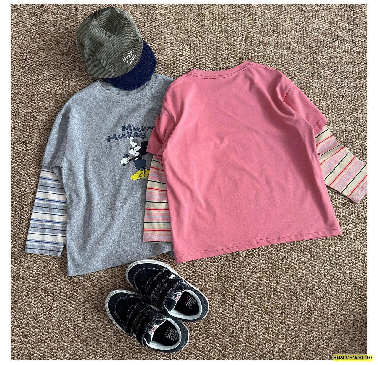 ÁO THUN TAY NỐI AOAOKIDS