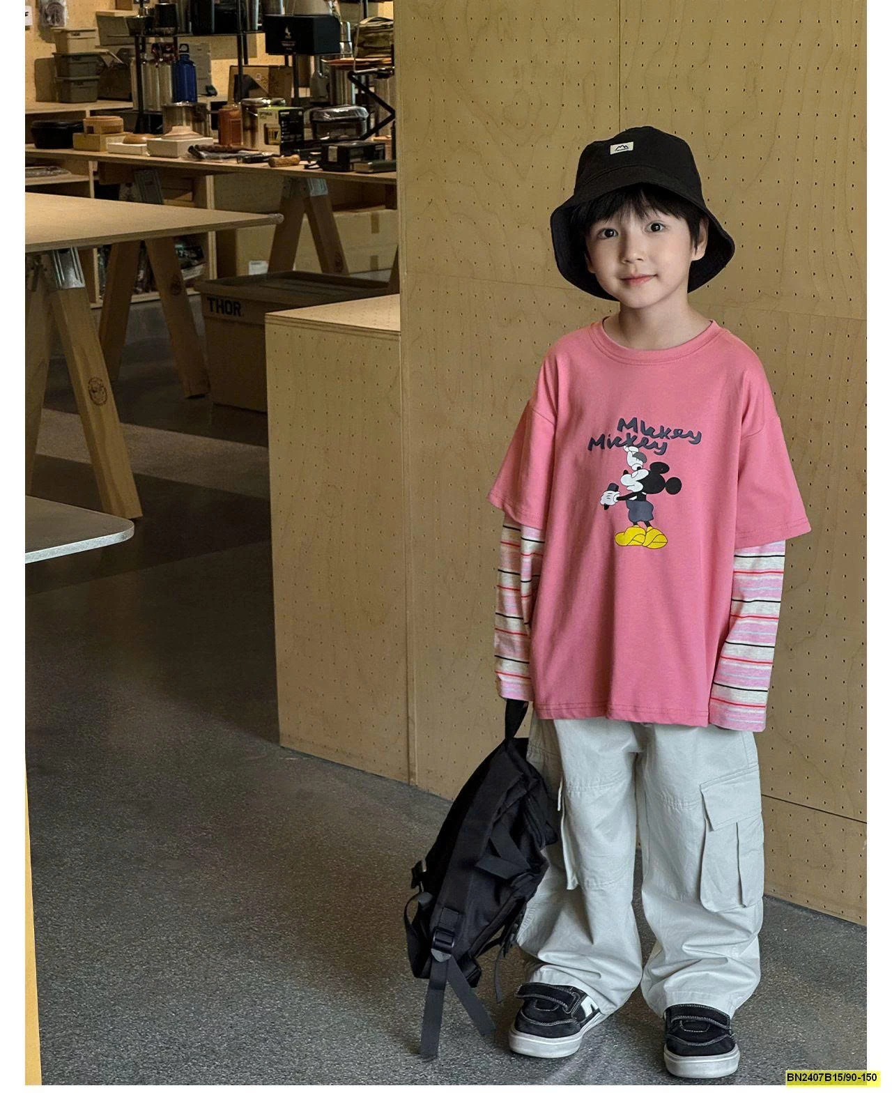 ÁO THUN TAY NỐI AOAOKIDS