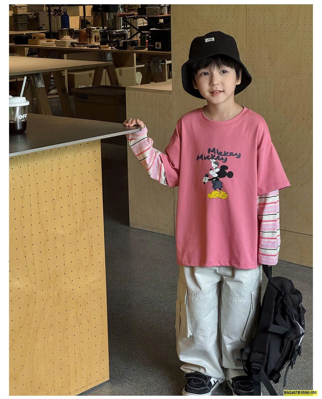 ÁO THUN TAY NỐI AOAOKIDS