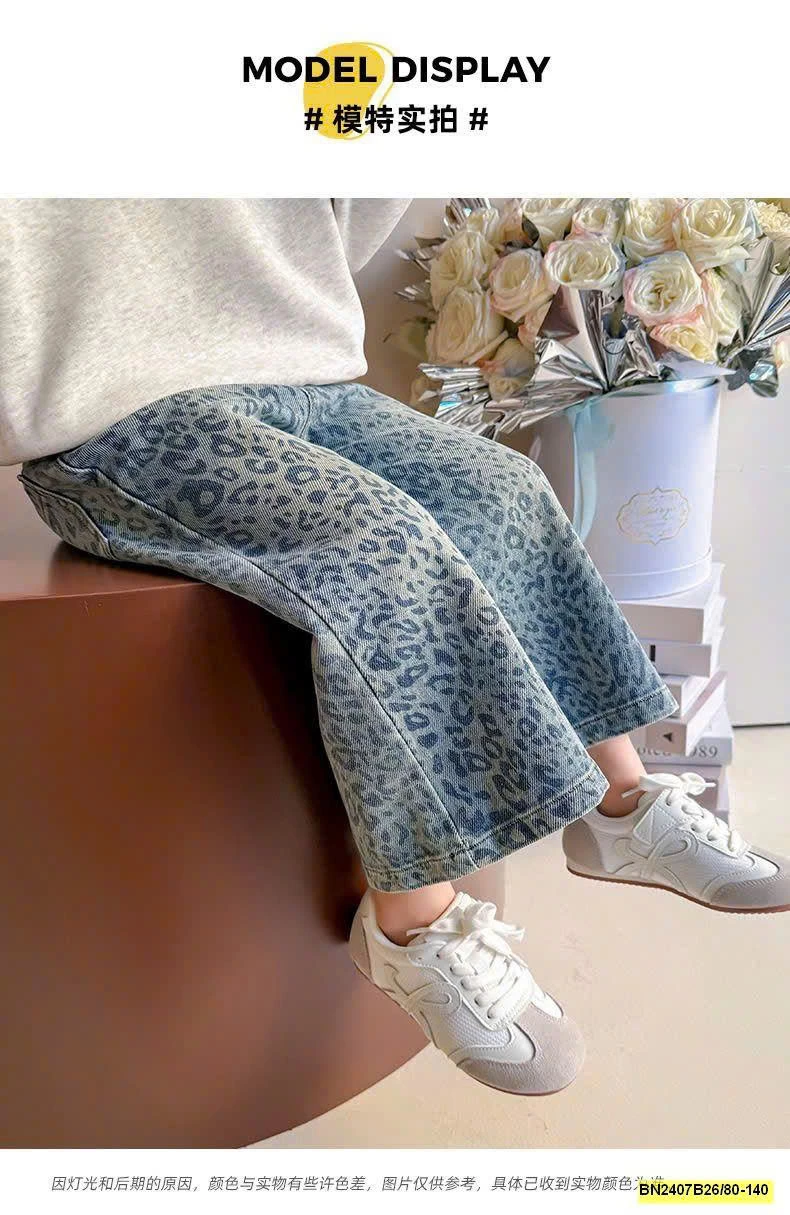 QUẦN JEAN SUÔNG DA BEO BG