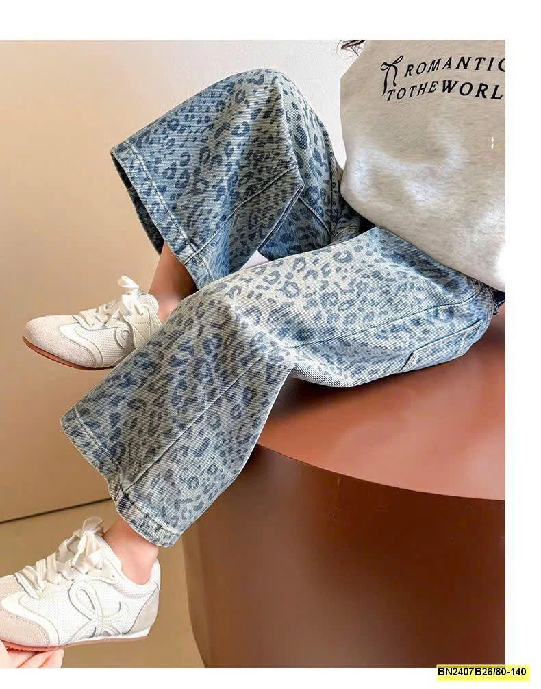 QUẦN JEAN SUÔNG DA BEO BG