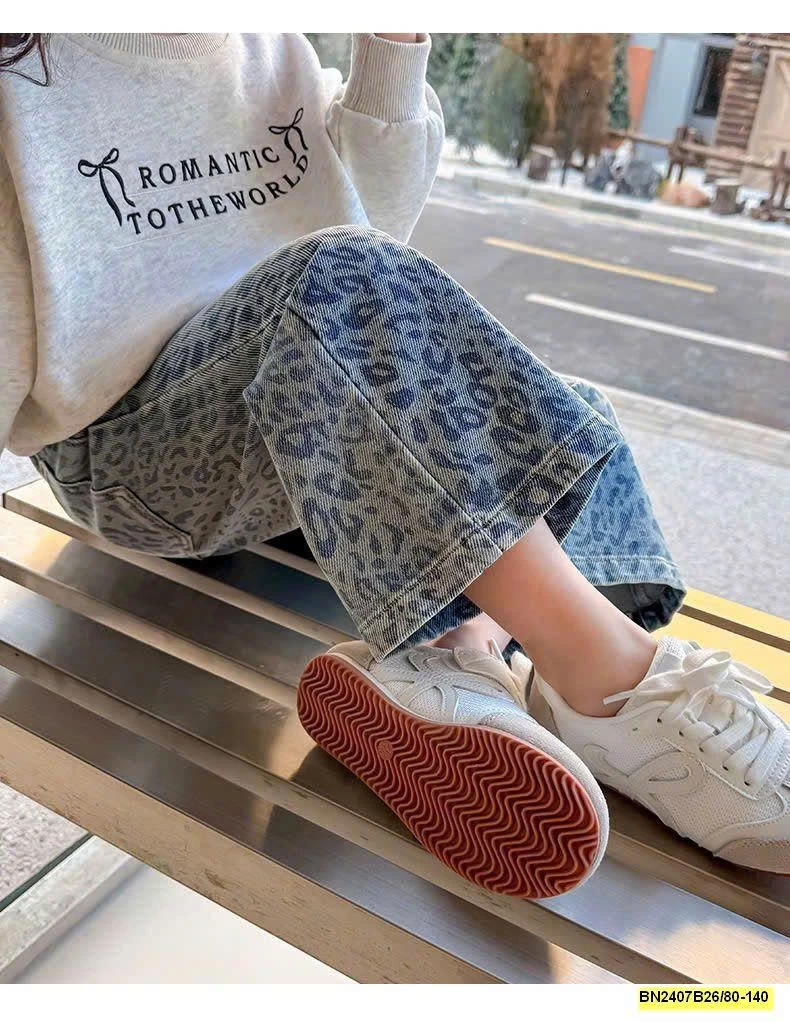 QUẦN JEAN SUÔNG DA BEO BG