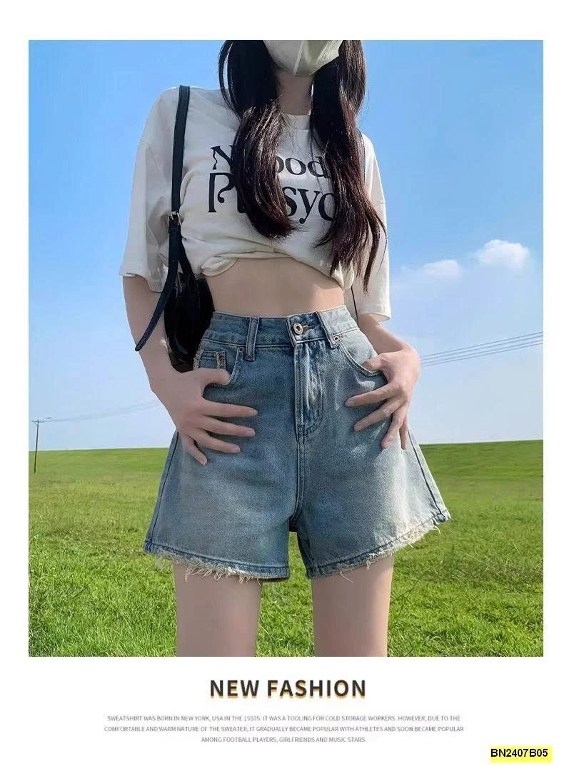QUẦN SHORT JEAN TÚI RÁCH