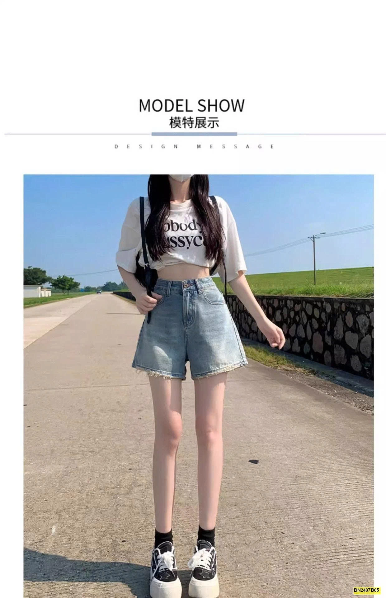 QUẦN SHORT JEAN TÚI RÁCH