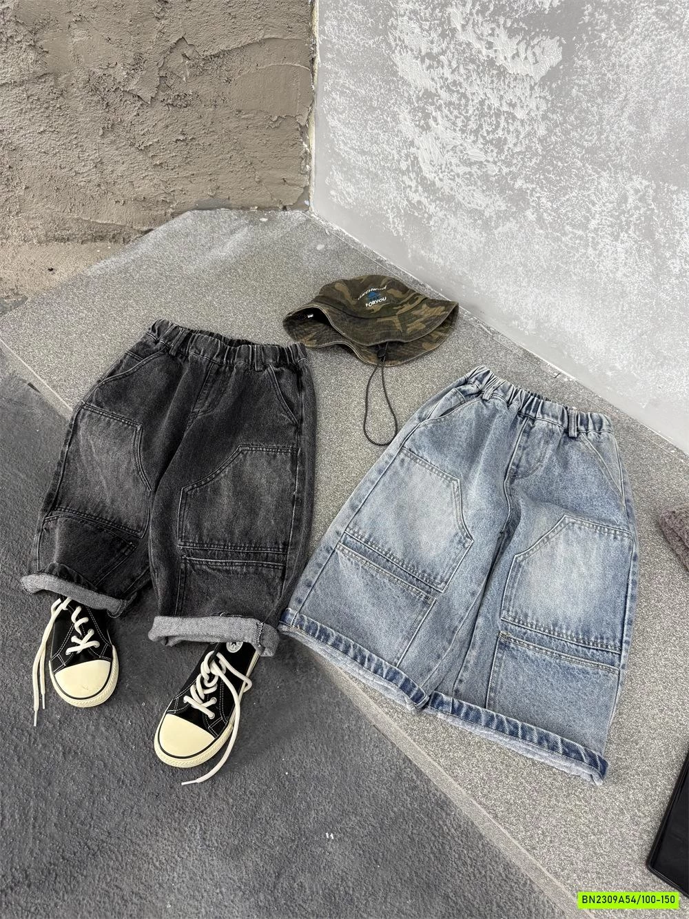 JEANS SUÔNG TÚI GỐI