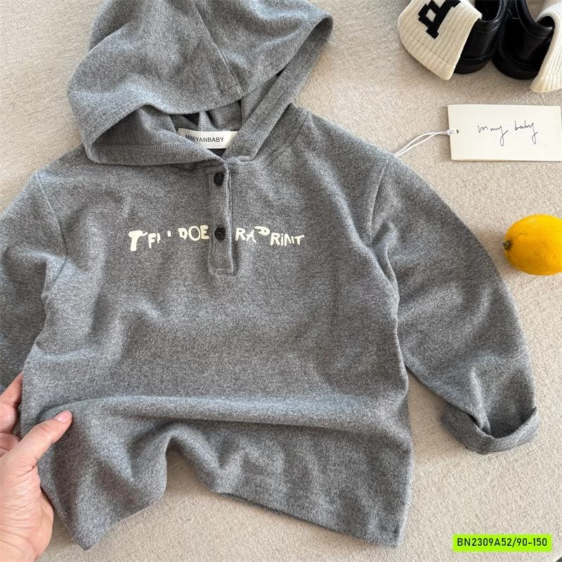 HOODIE NỈ IN CHỮ MMY