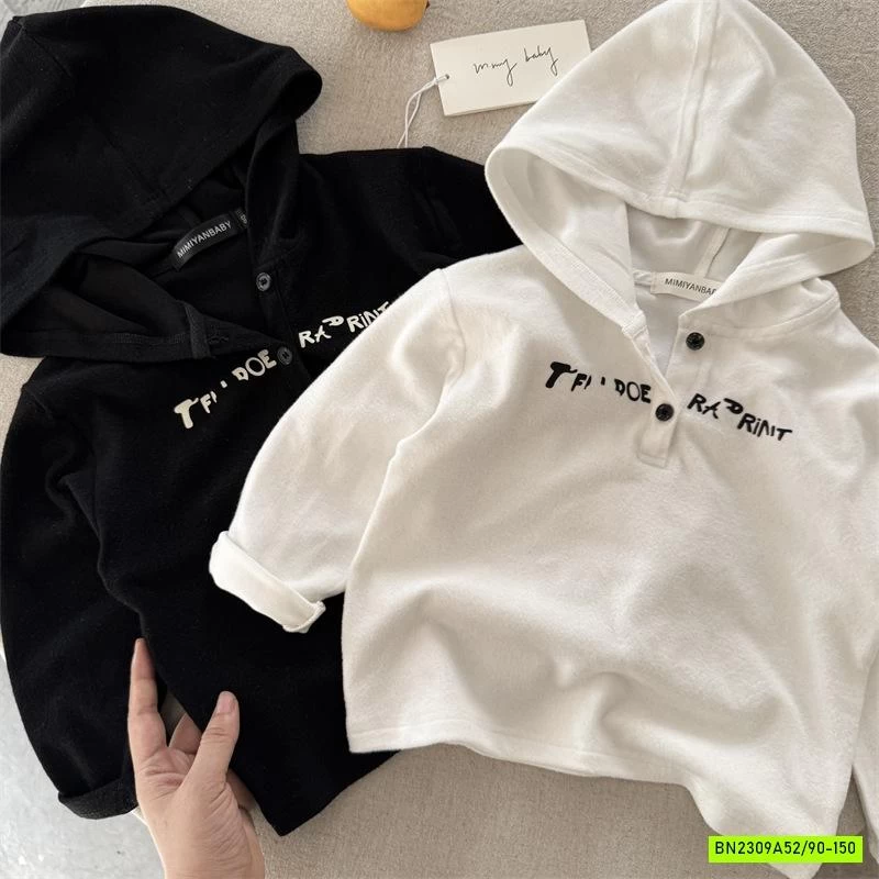 HOODIE NỈ IN CHỮ MMY