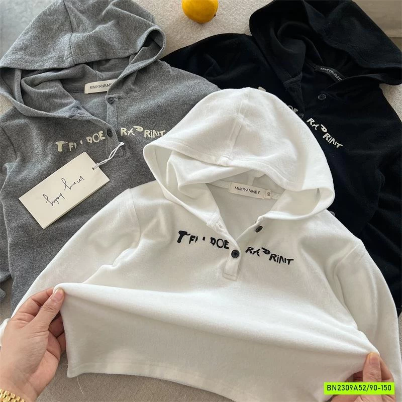 HOODIE NỈ IN CHỮ MMY