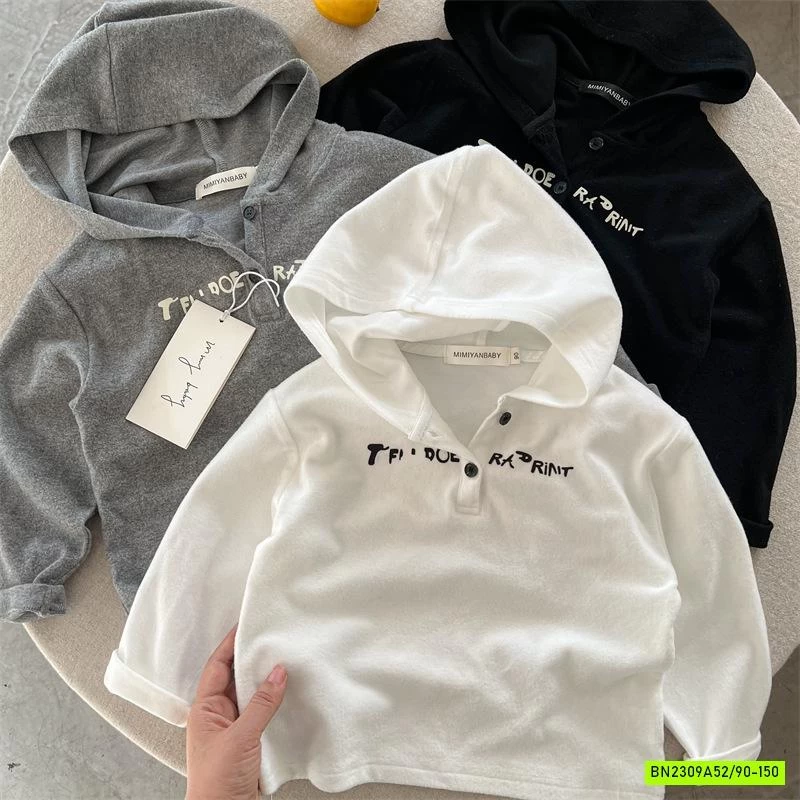 HOODIE NỈ IN CHỮ MMY