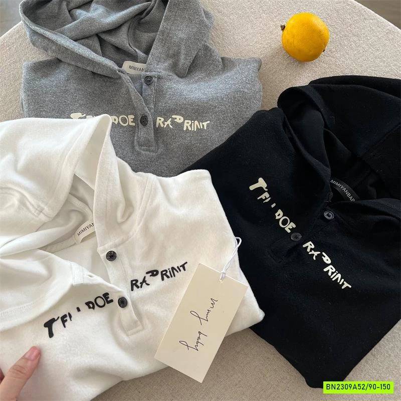 HOODIE NỈ IN CHỮ MMY