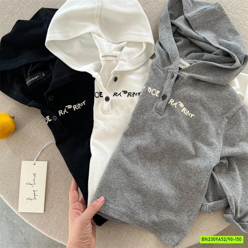 HOODIE NỈ IN CHỮ MMY