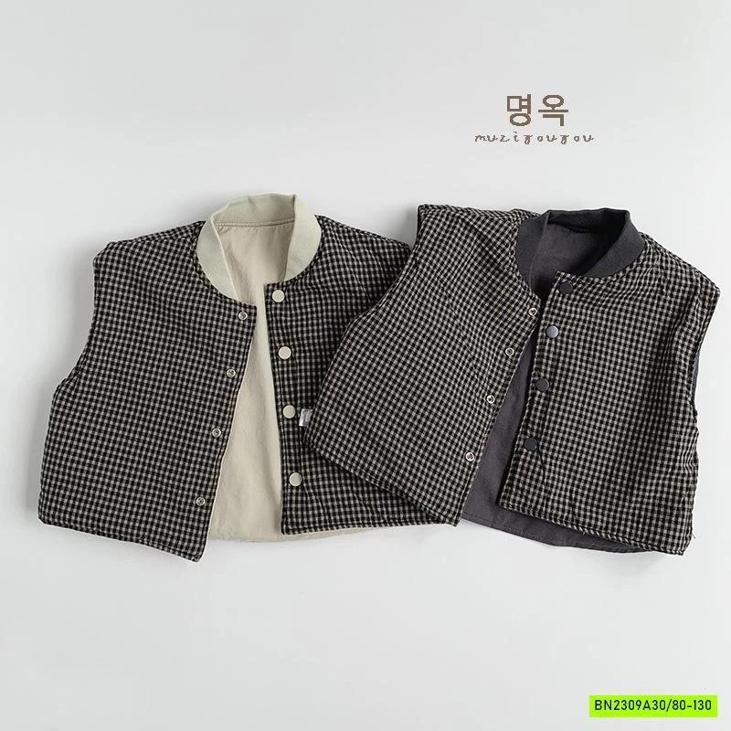 KHOÁC GILE 2 MẶT TRẦN BÔNG CỔ TRỤ