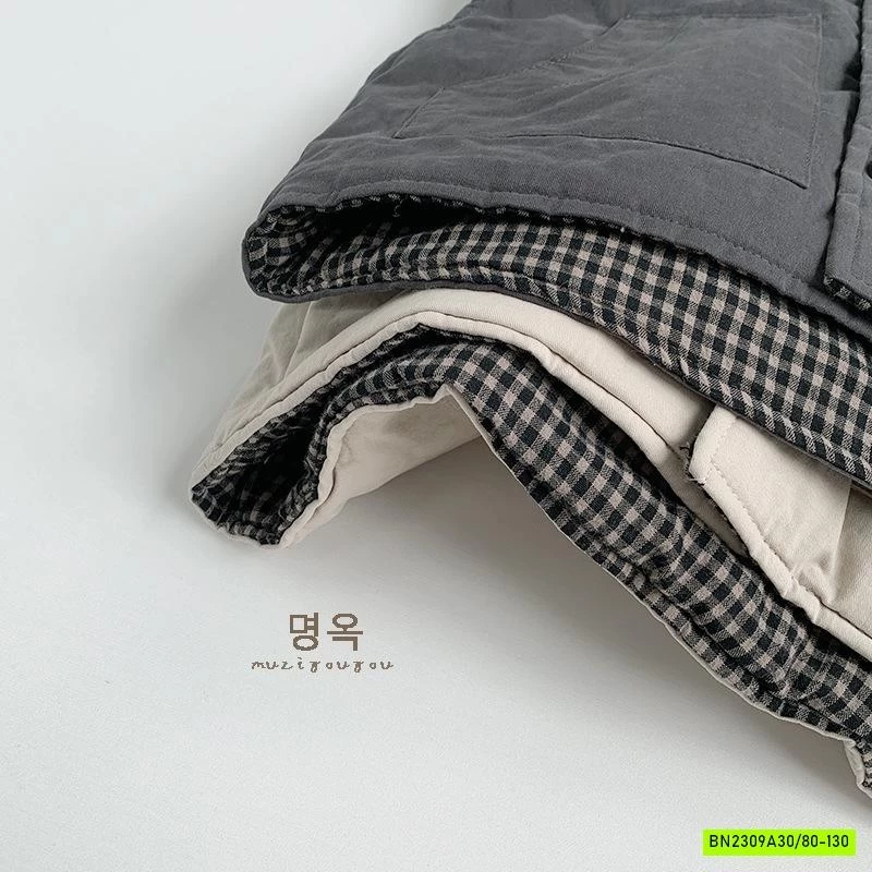 KHOÁC GILE 2 MẶT TRẦN BÔNG CỔ TRỤ