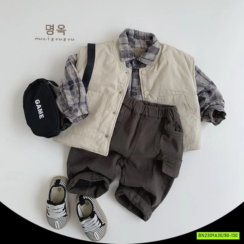 KHOÁC GILE 2 MẶT TRẦN BÔNG CỔ TRỤ