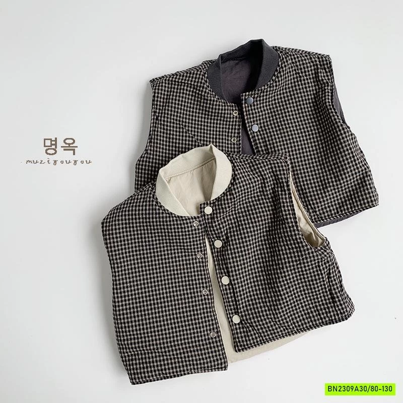 KHOÁC GILE 2 MẶT TRẦN BÔNG CỔ TRỤ