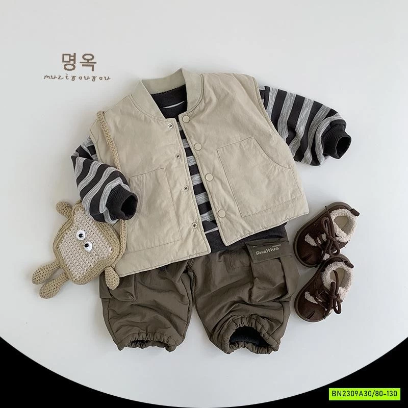 KHOÁC GILE 2 MẶT TRẦN BÔNG CỔ TRỤ