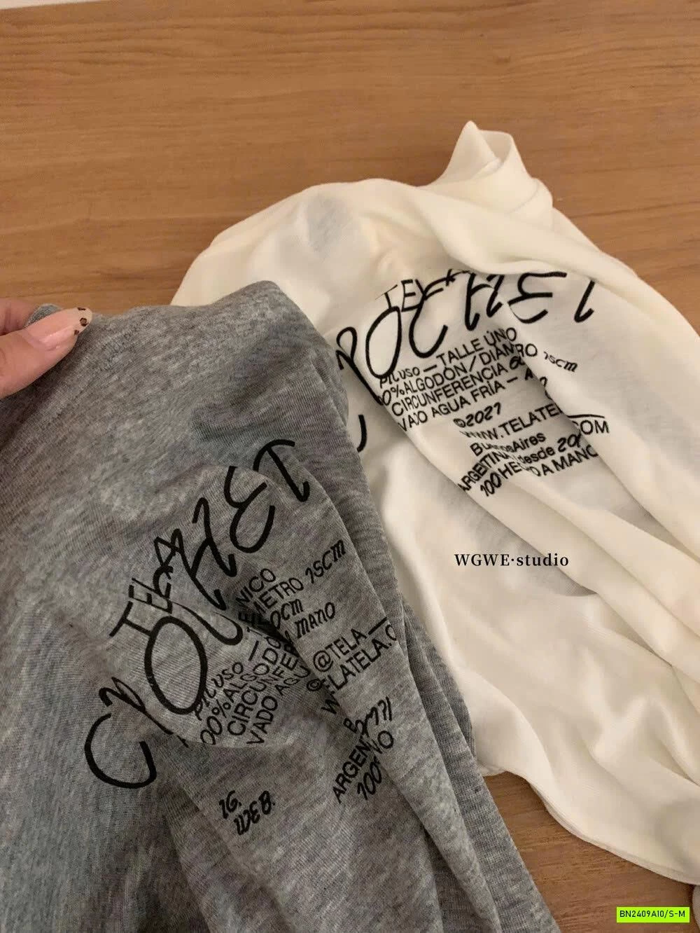 ÁO THUN GIẤY IN CHỮ WGWE7329