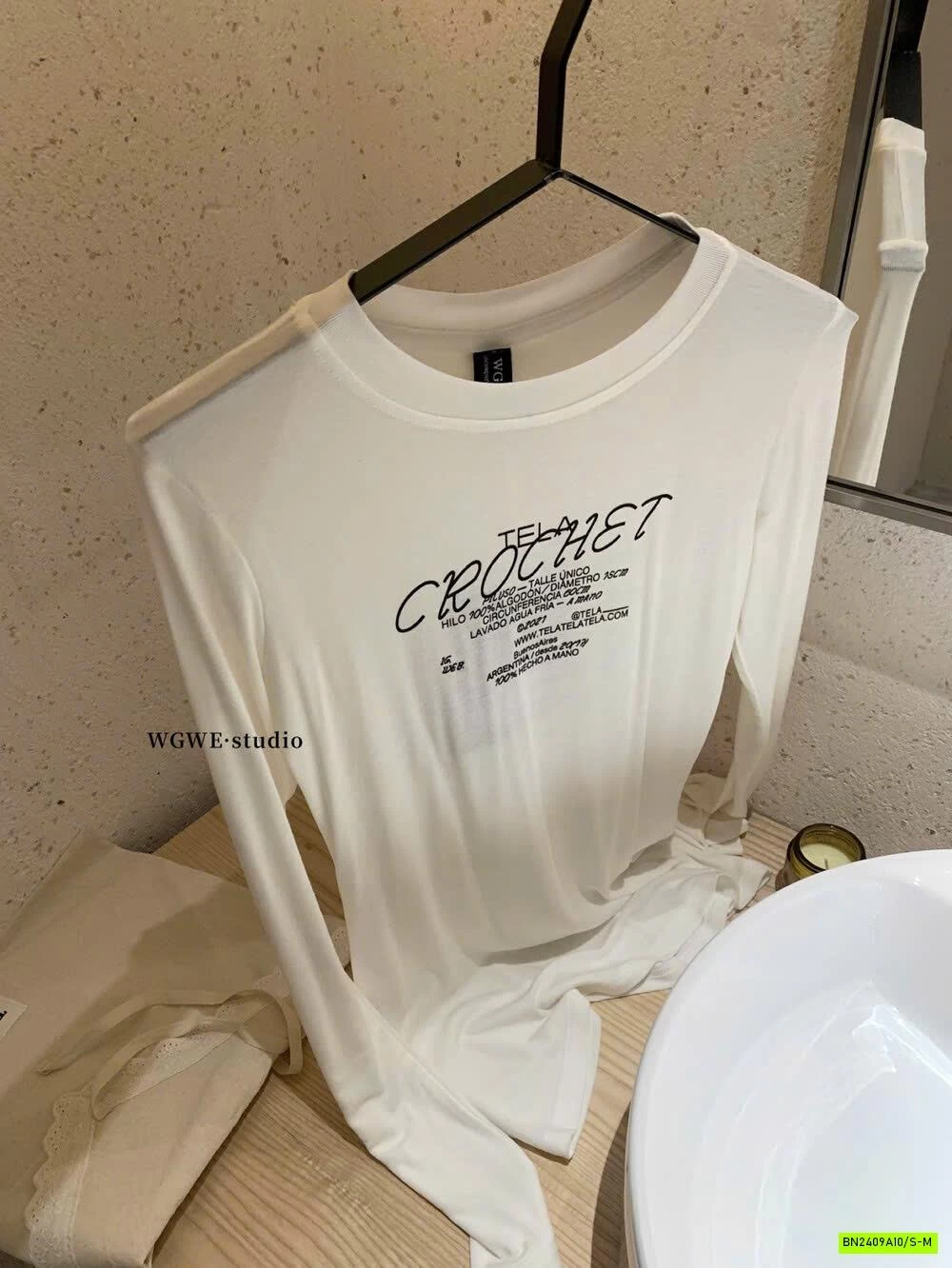 ÁO THUN GIẤY IN CHỮ WGWE7329