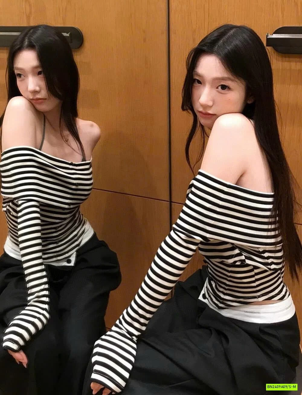 ÁO THUN KẺ TRỄ VAI WGWE7450