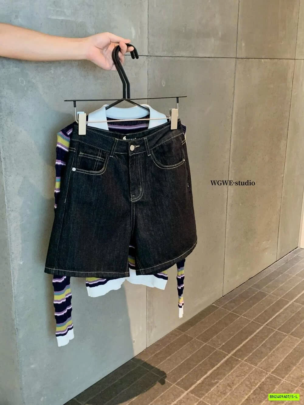 SHORT DENIM CẠP CAO