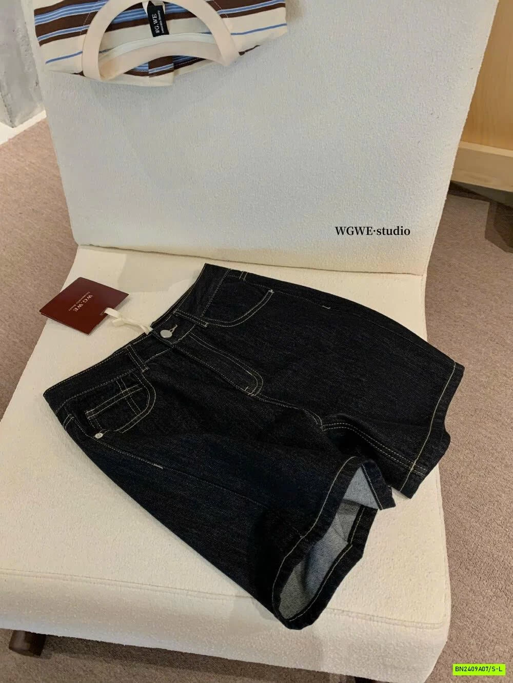 SHORT DENIM CẠP CAO