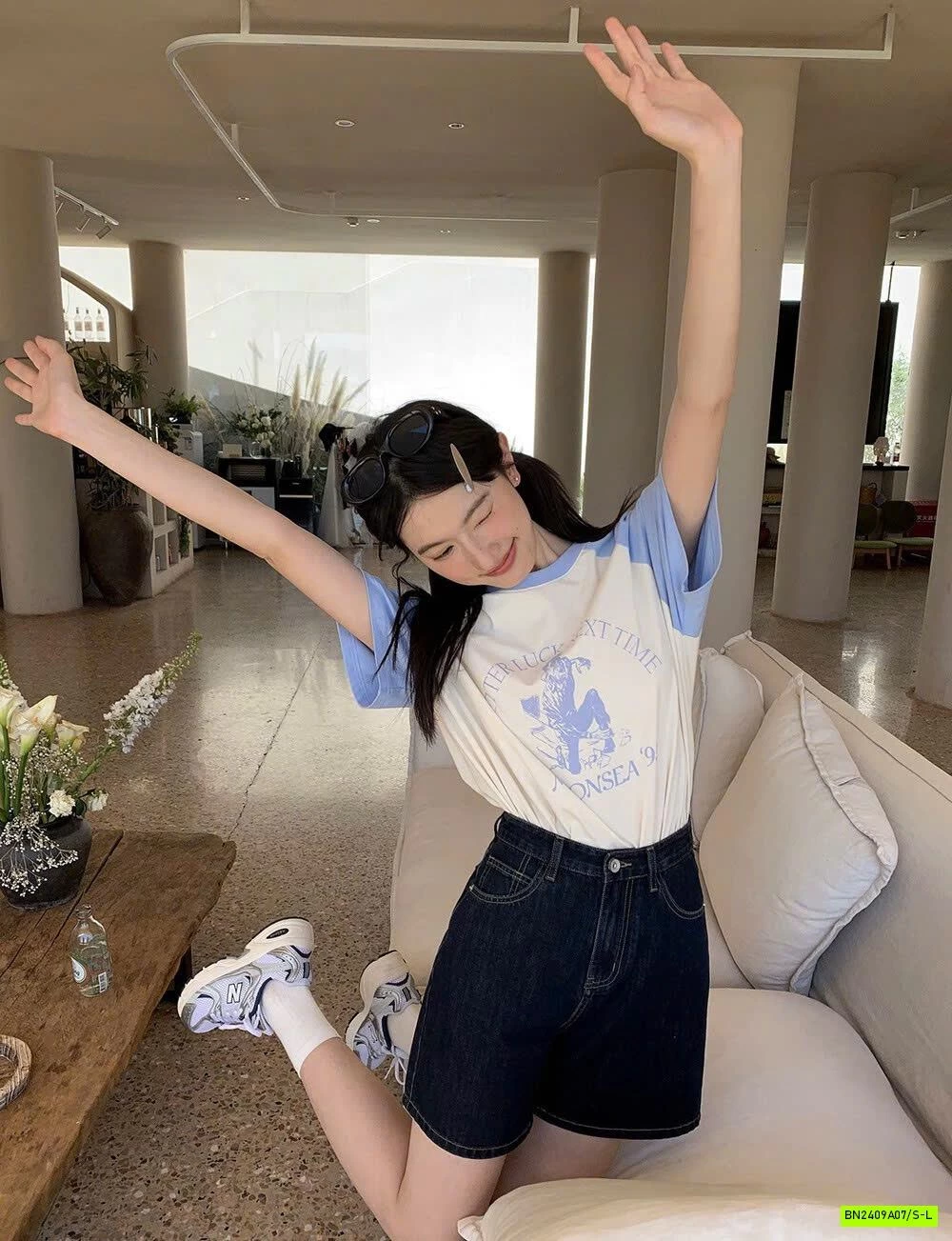 SHORT DENIM CẠP CAO