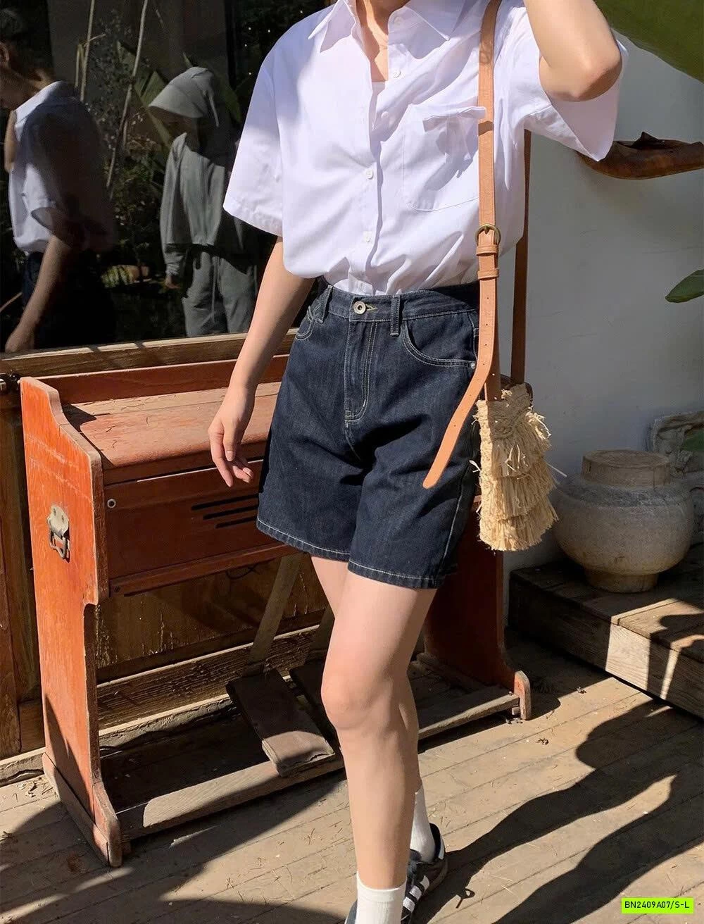 SHORT DENIM CẠP CAO