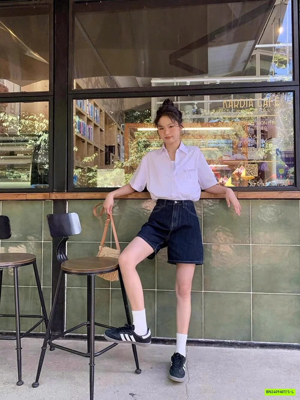 SHORT DENIM CẠP CAO