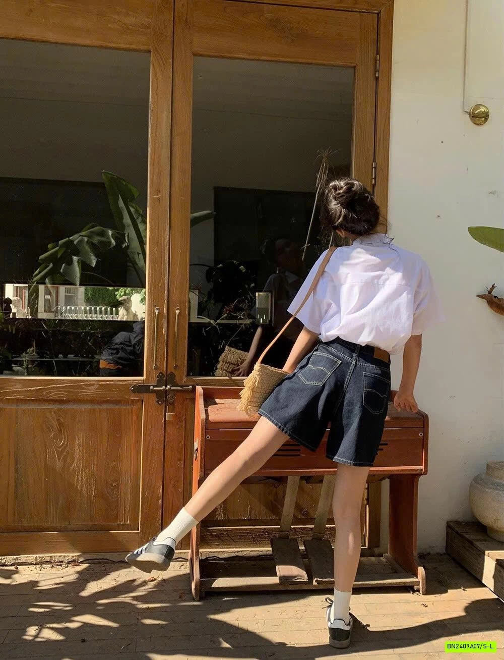 SHORT DENIM CẠP CAO