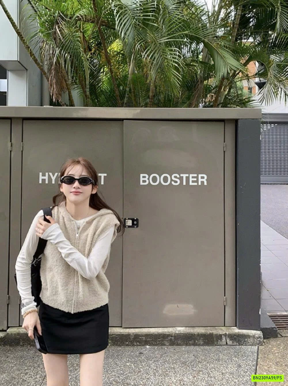 KHOÁC GILE LÔNG CỪU LIỀN MŨ WGWE