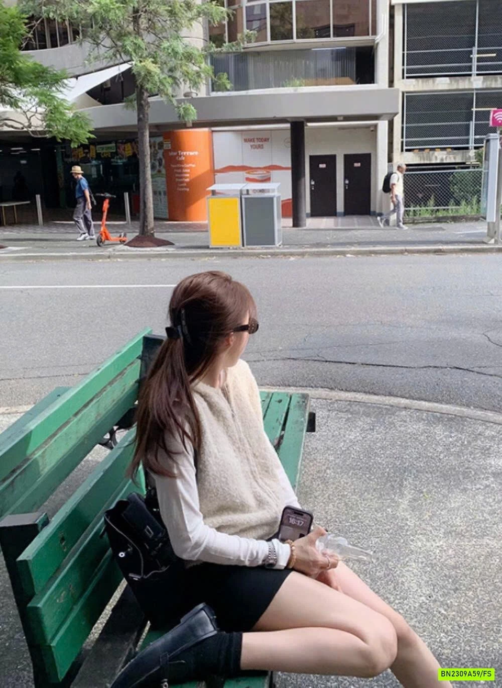 KHOÁC GILE LÔNG CỪU LIỀN MŨ WGWE