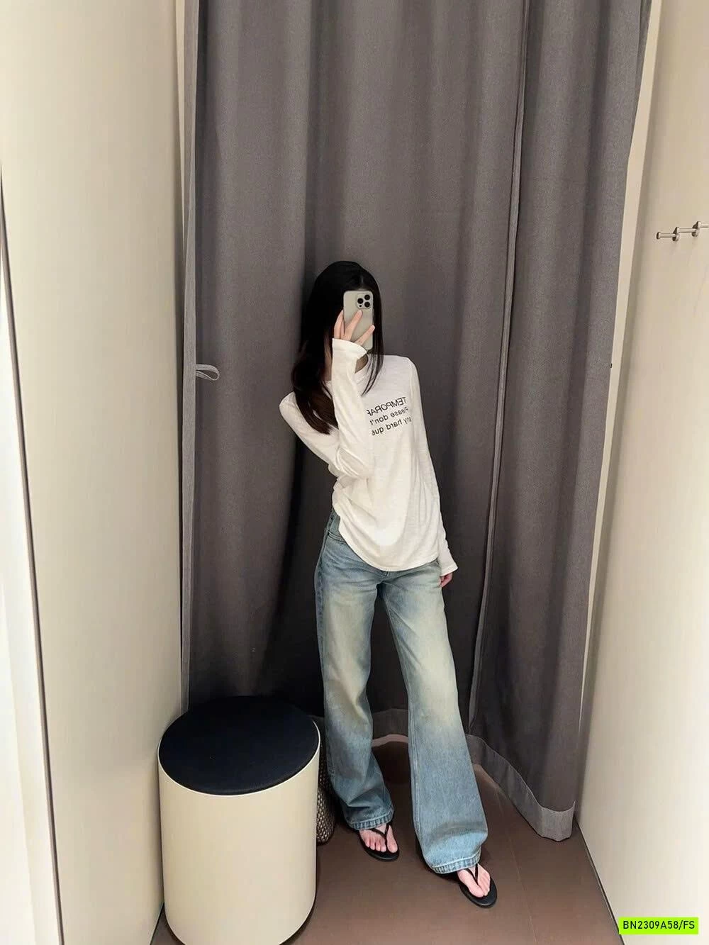 ÁO THUN XƯỚC DÀI TAY IN CHỮ