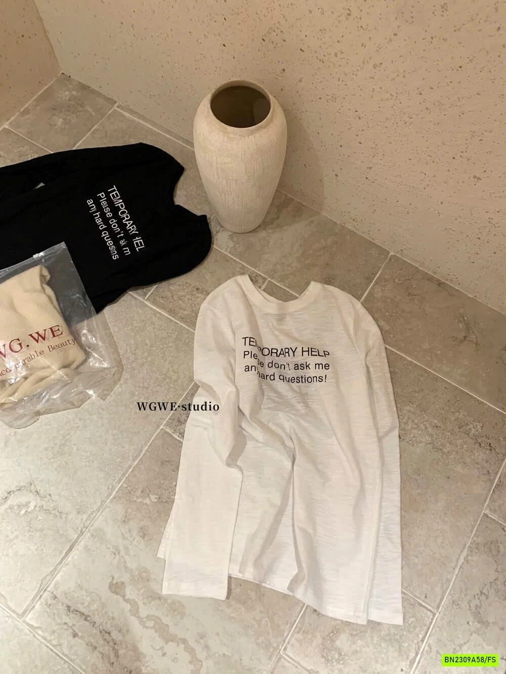 ÁO THUN XƯỚC DÀI TAY IN CHỮ