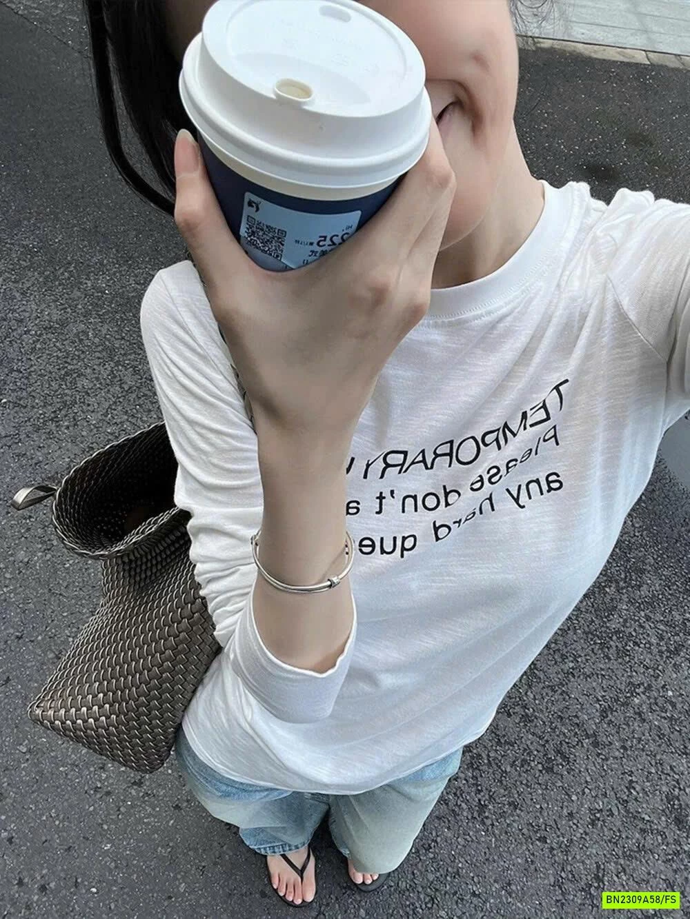 ÁO THUN XƯỚC DÀI TAY IN CHỮ