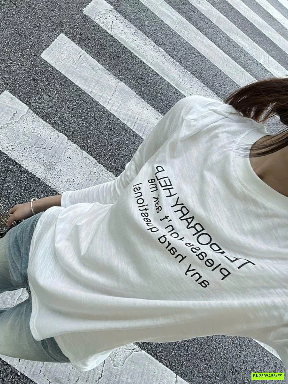 ÁO THUN XƯỚC DÀI TAY IN CHỮ
