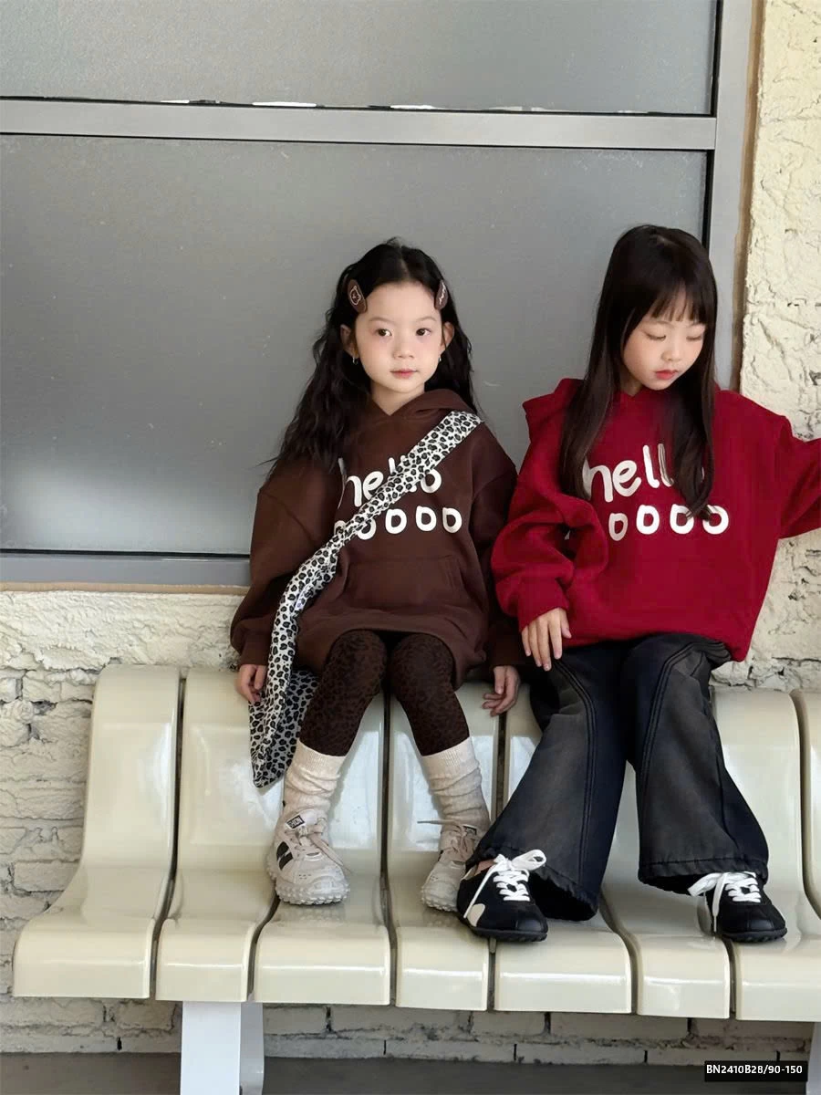 Áo nỉ hoodie Hello