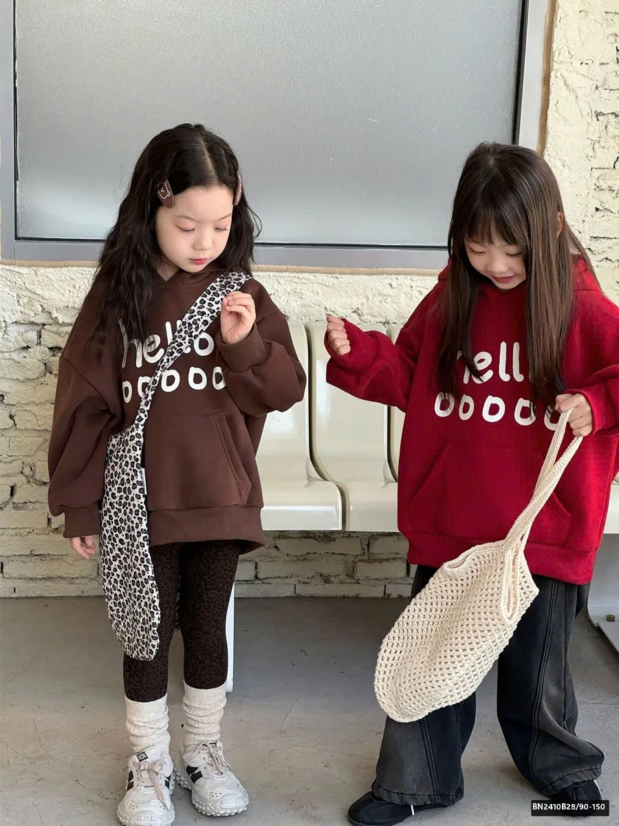 Áo nỉ hoodie Hello