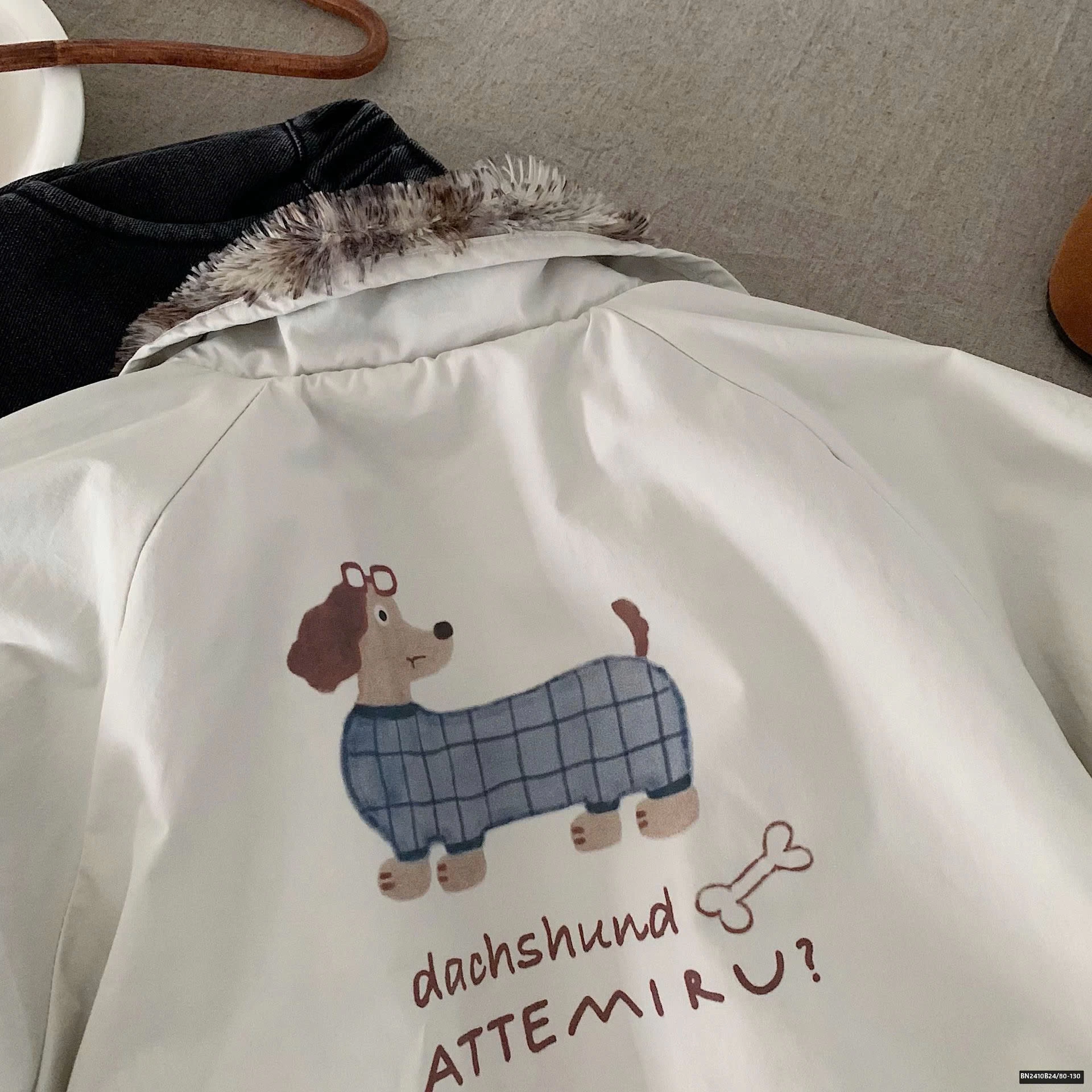 ÁO KHOÁC 2 MẶT LÔNG CARO NÂU