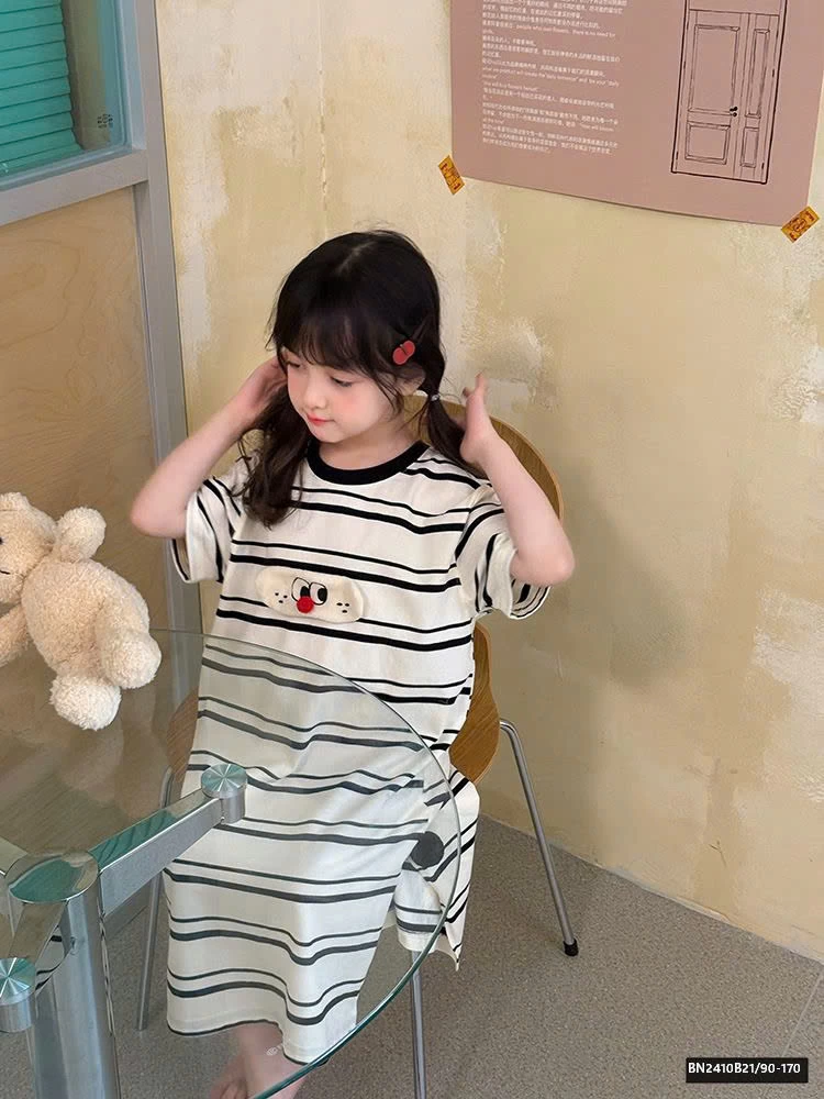 ĐẦM NGỦ COTTON KẺ NGANG AMBB 25C209