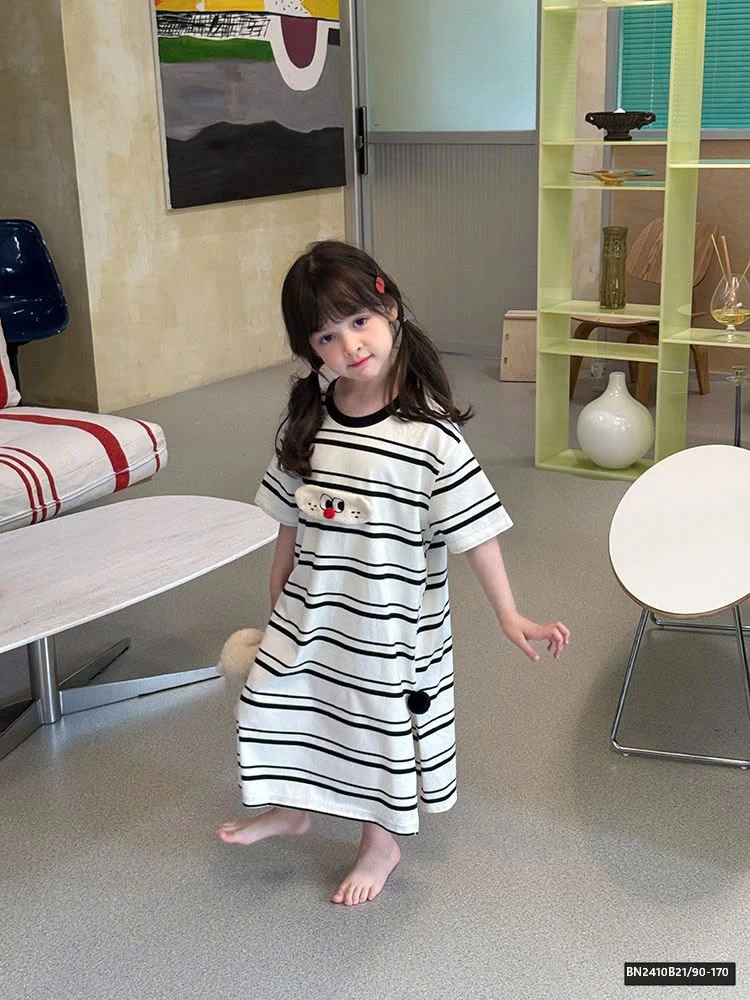 ĐẦM NGỦ COTTON KẺ NGANG AMBB 25C209