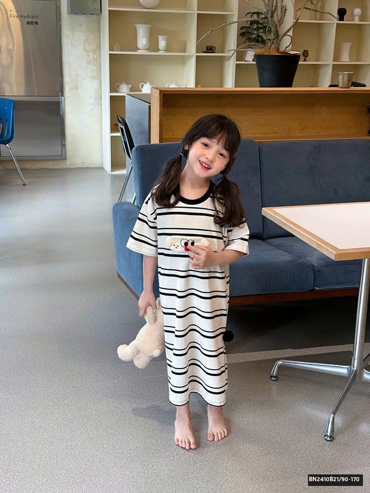 ĐẦM NGỦ COTTON KẺ NGANG AMBB 25C209