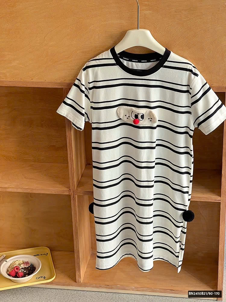 ĐẦM NGỦ COTTON KẺ NGANG AMBB 25C209