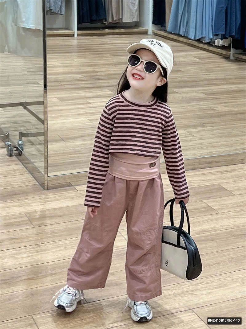 SÉT HỒNG KẺ NGANG BÉ GÁI