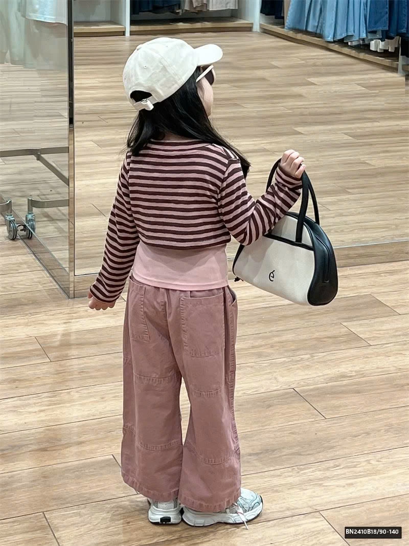 SÉT HỒNG KẺ NGANG BÉ GÁI