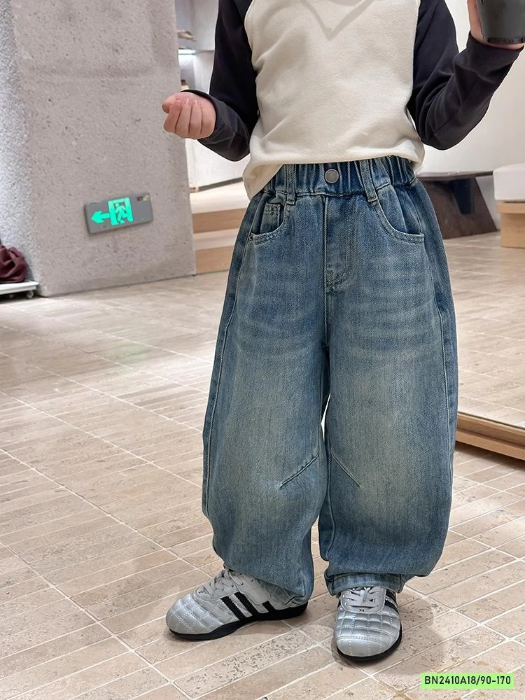 BAGGY JEANS BẠC GỐI 25F174 AMBB