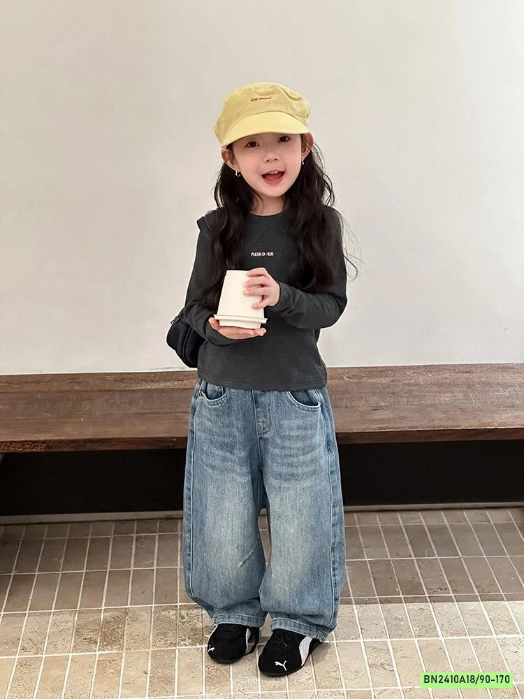 BAGGY JEANS BẠC GỐI 25F174 AMBB