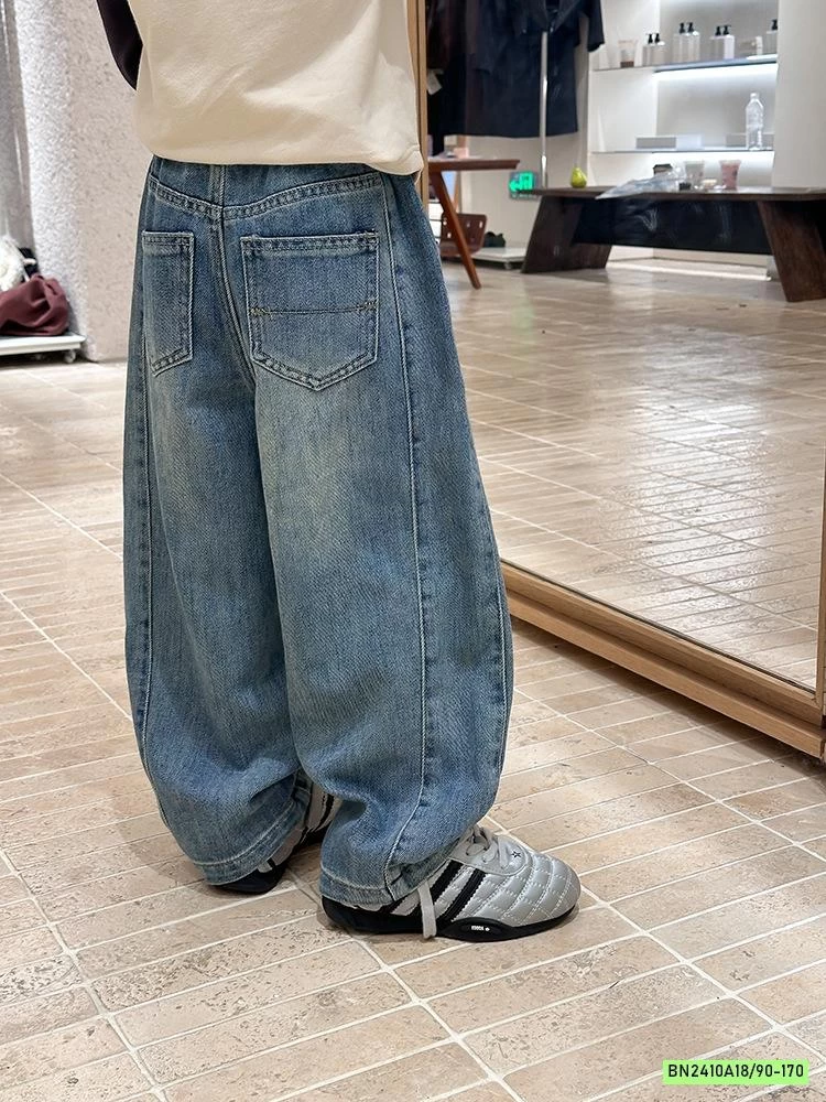 BAGGY JEANS BẠC GỐI 25F174 AMBB