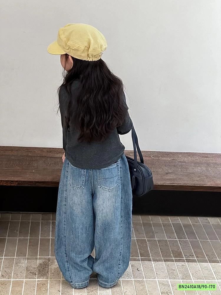 BAGGY JEANS BẠC GỐI 25F174 AMBB