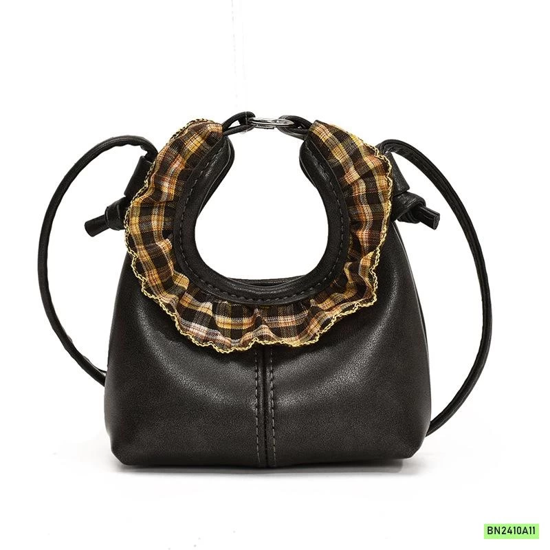 TÚI MINI VIỀN REN CARO