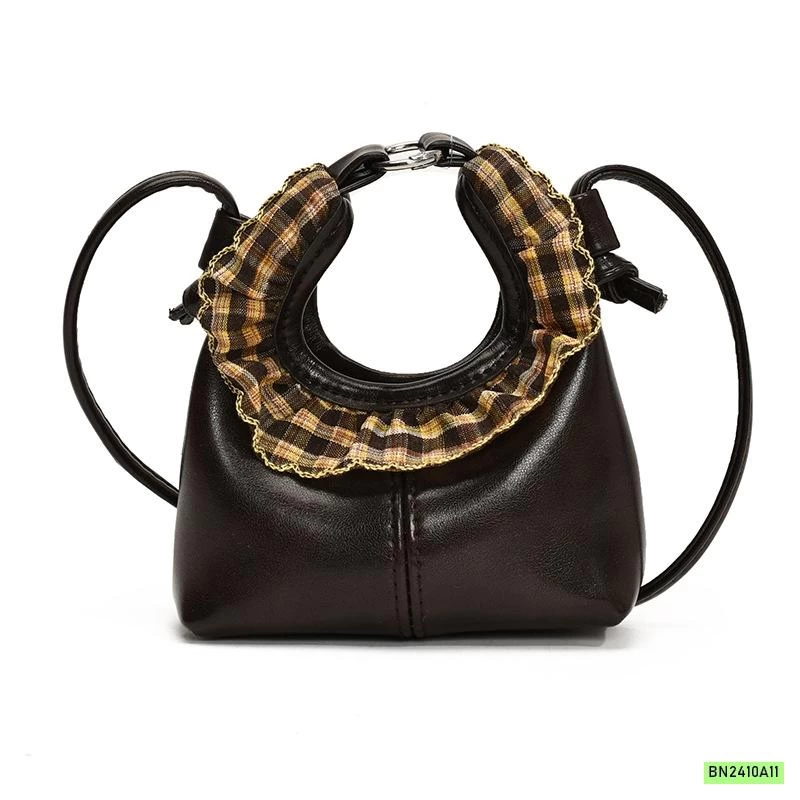 TÚI MINI VIỀN REN CARO